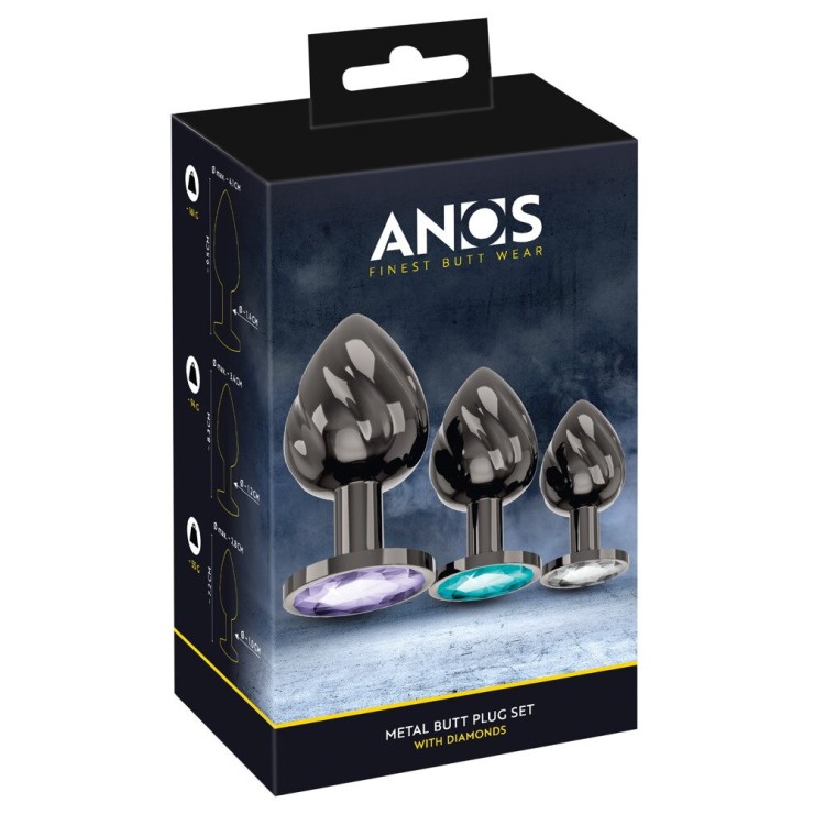 copy of SET 3 PLUG ANALE CON GIOIELLO CON DESIGN A...