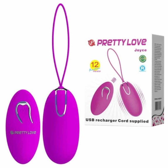 OVETTO VAGINALE VIBRANTE USB CON TELECOMANDO JOYCE PRETTY LOVE