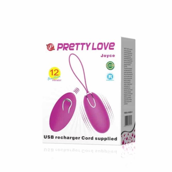 OVETTO VAGINALE VIBRANTE USB CON TELECOMANDO JOYCE PRETTY LOVE