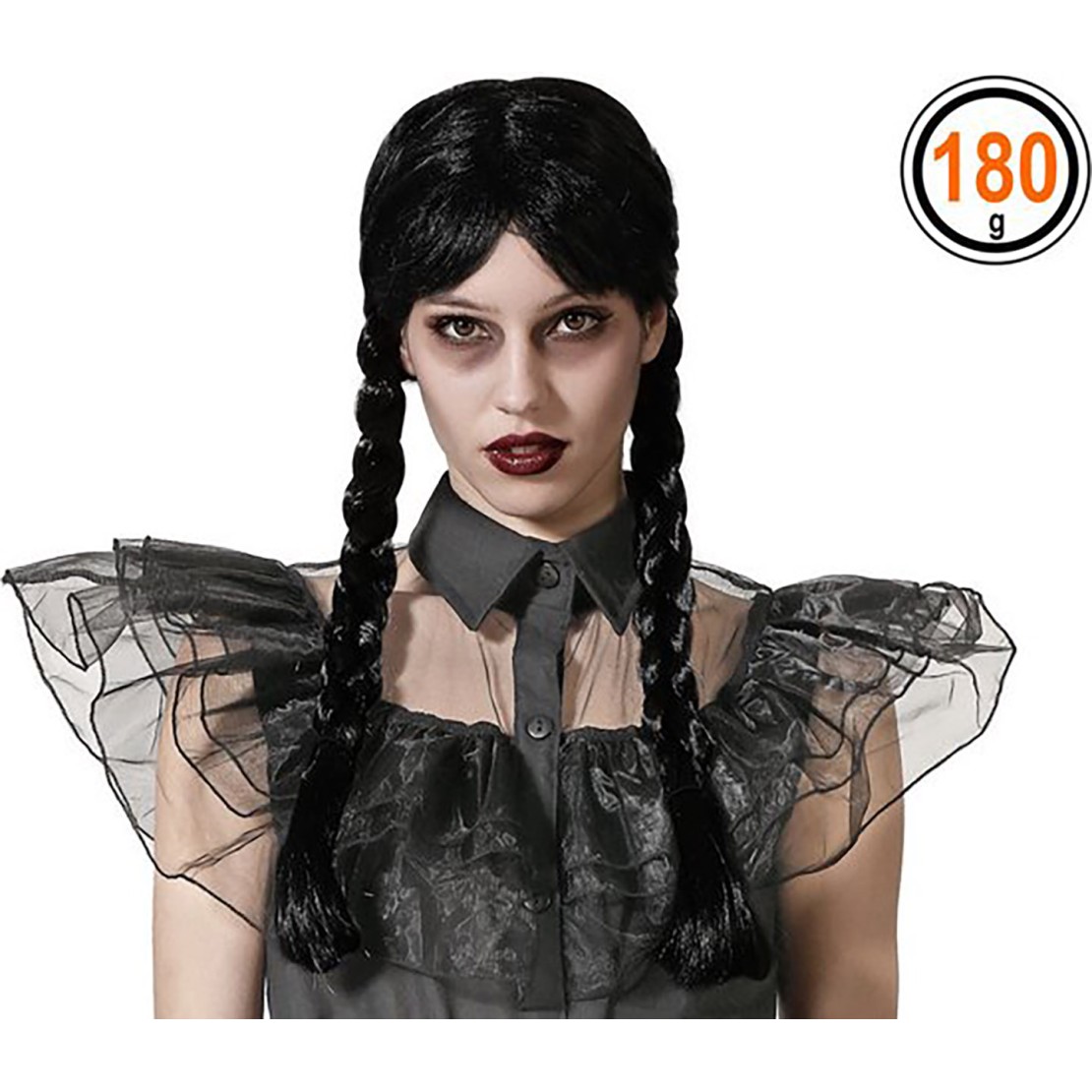 PARRUCCA SEXY HALLOWEEN DA MERCOLEDI' ADDAMS...