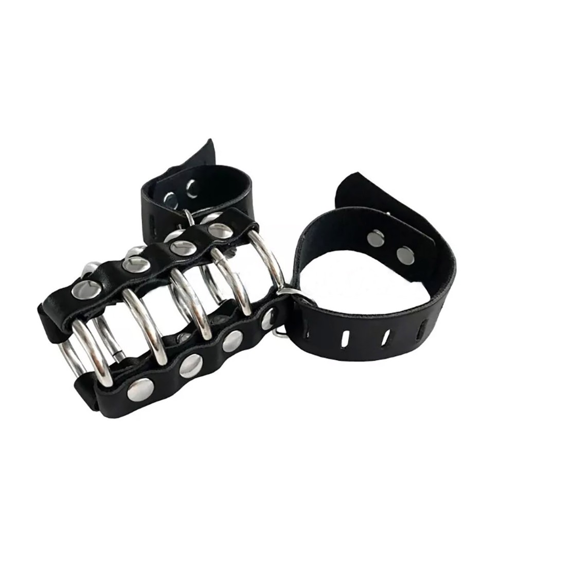 CINTURA DI CASTITÀ IN PELLE PER UOMO SEX TOY...