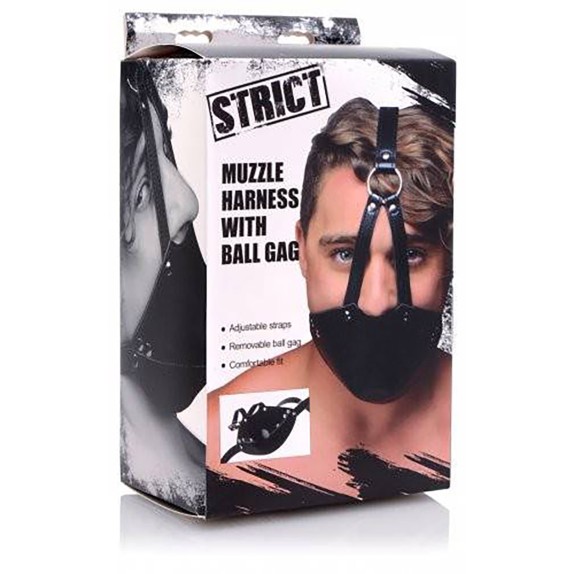 MUSERUOLA CON MORSO E CINGHIE REGOLABILI STRICT MUZZLE