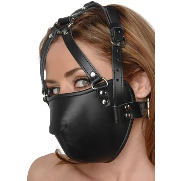 MUSERUOLA IN PELLE NERA CON CINGHIE STRICT LEATHER FACE... 2
