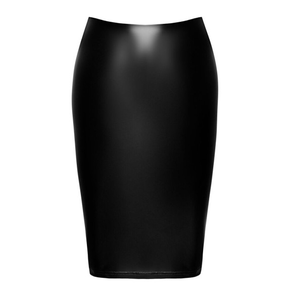 GONNA LUNGA IN SPANDEX NERO CON SPACCO APRIBILE CERNIERA POSTERIORE