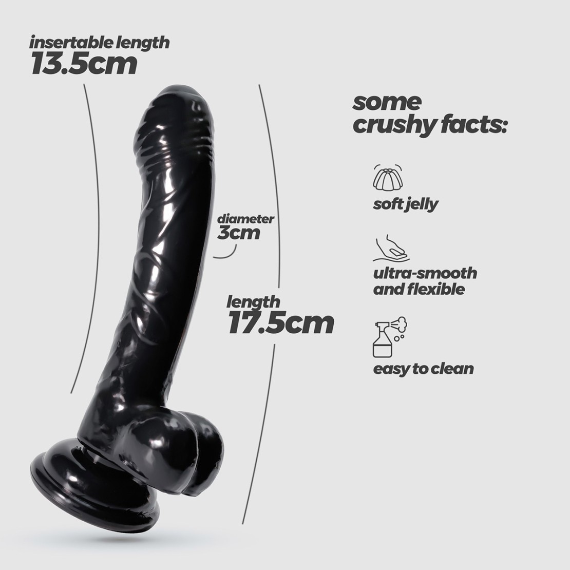 DILDO REALISTICO IN TPE VARI COLORI ANALE O...