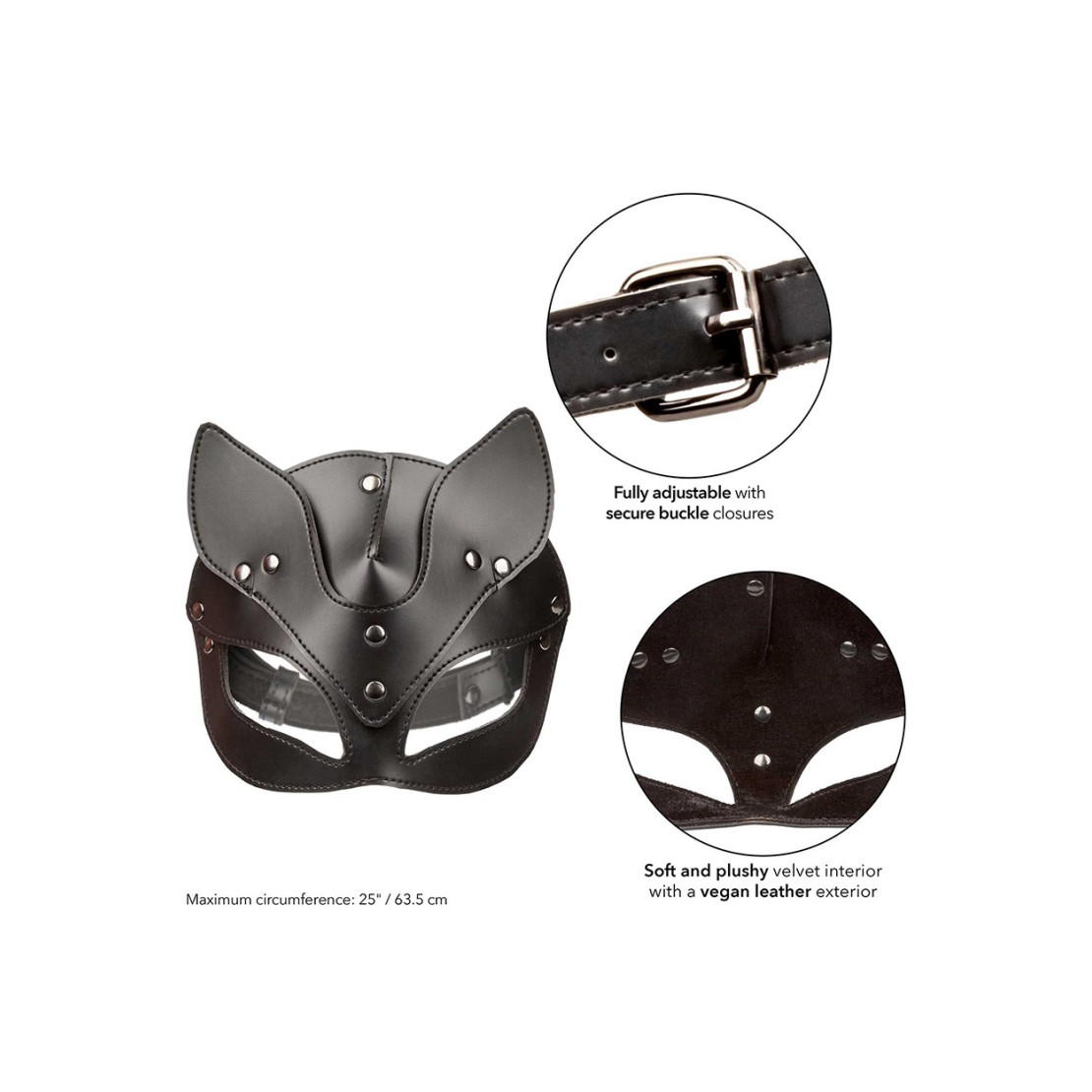 MASCHERA SEXY DA GATTA IN PELLE VEGANA...
