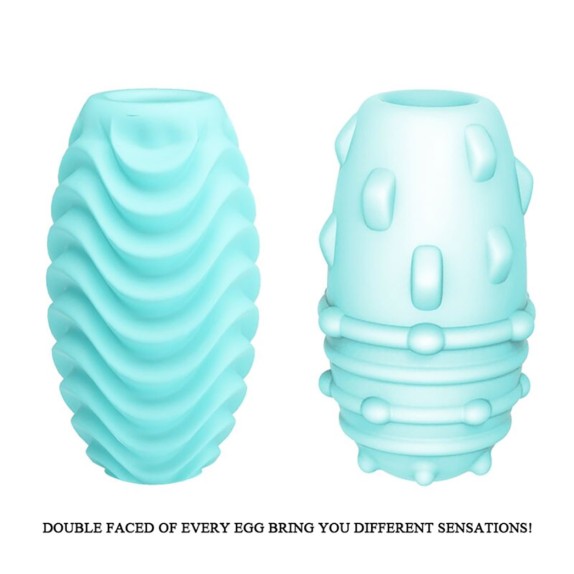 OVETTO REVERSIBILE MASTURBATORE PER UOMO CON DOPPIA TEXTURE 2 IN 1