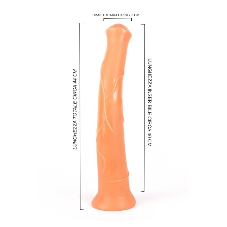 DILDO DI CAVALLO SEX TOY GRANDE COLOR CARNE CON VENTOSA... 2
