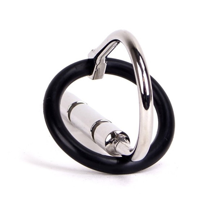 SONDA URETRALE CON ANELLI SEX TOY IN ACCIAIO 2