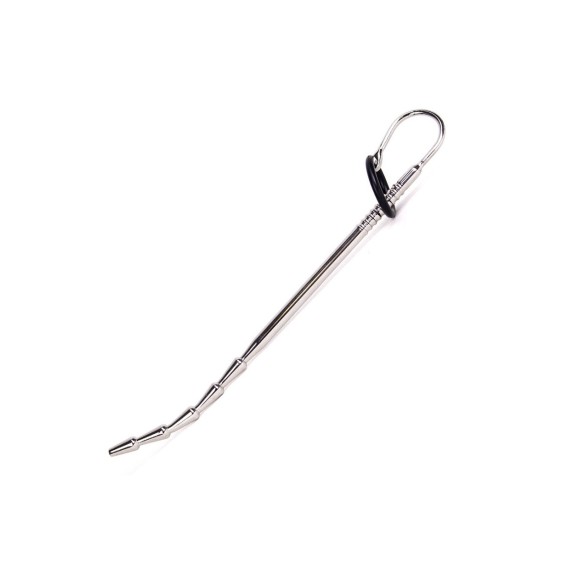SONDA URETRALE IN ACCIAIO SEX TOY CON ANELLI PER GLANDE