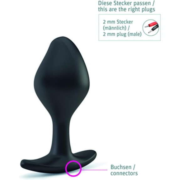 TAPPO ANALE IN SILICONE SEX TOY PER ELETTROSTIMOLAZIONI