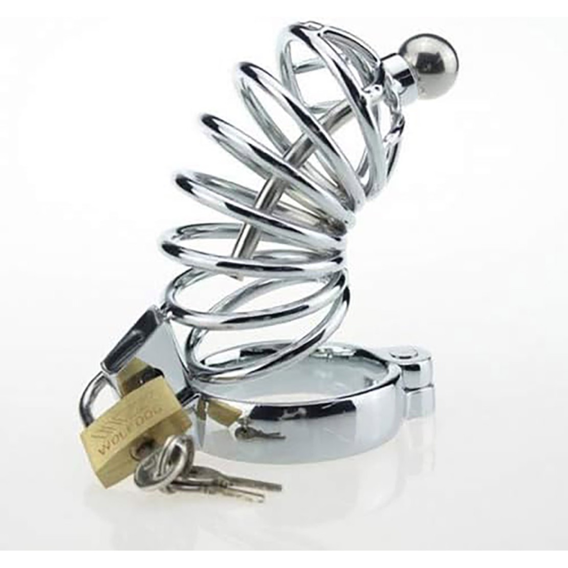 GABBIA PER PENE IN ACCIAIO SEXY TOY CON SONDA...