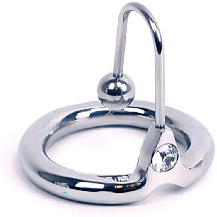 ANELLO PER GLANDE SEX TOY SPERMASTOPPER CON BRILLANTE