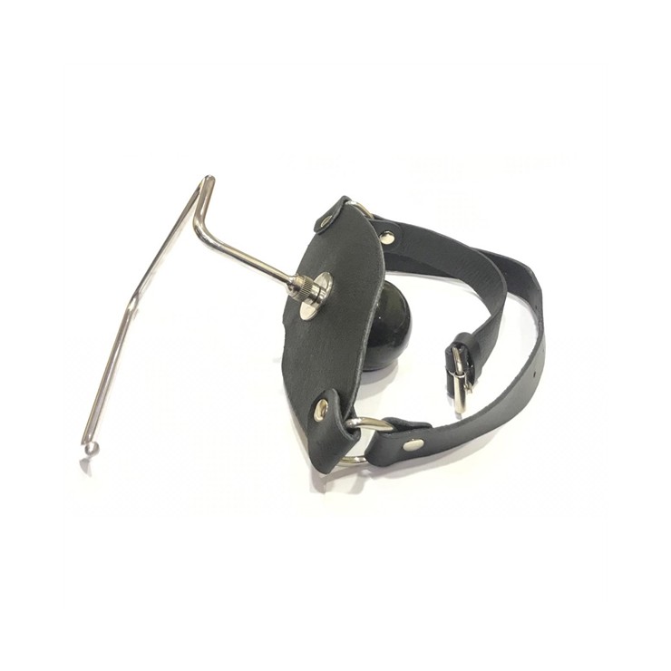 MUSERUOLA CON BALL GAG IN PELLE DA SCHIAVO THE HOLDER...