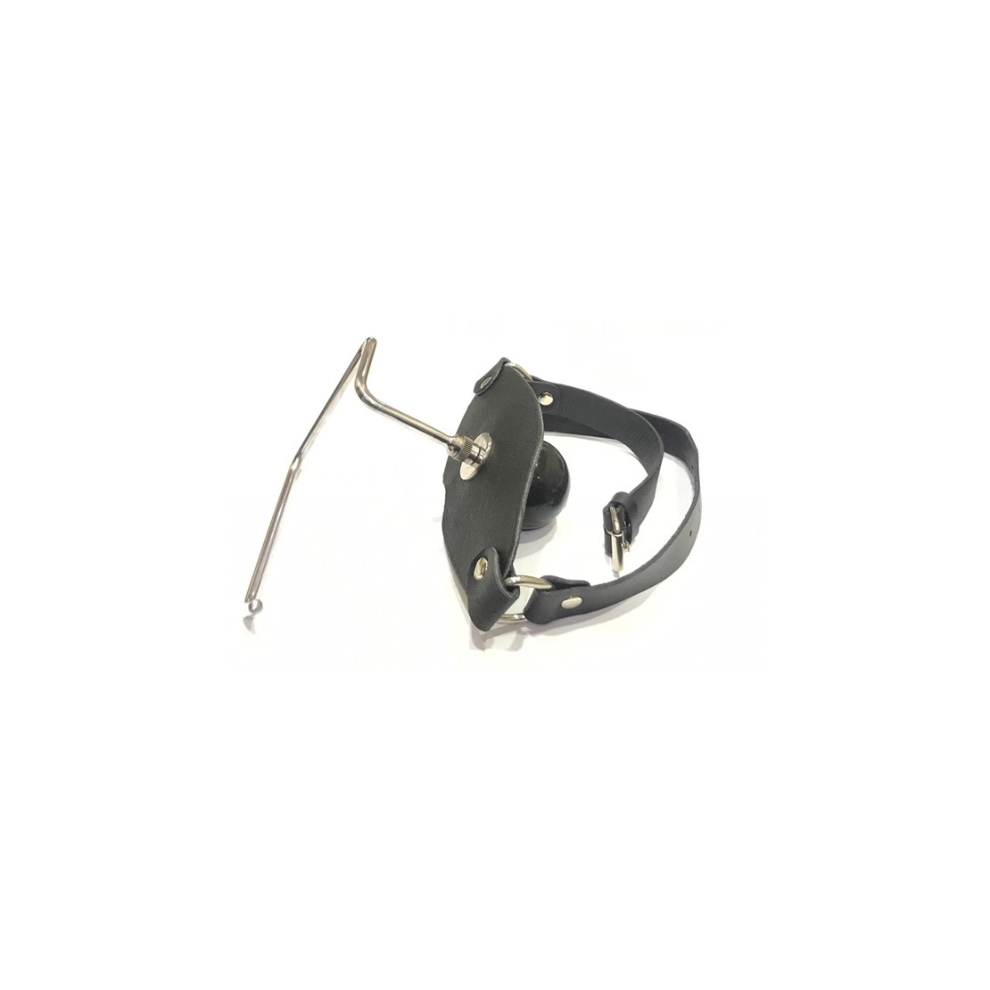 MUSERUOLA CON BALL GAG IN PELLE DA SCHIAVO THE...