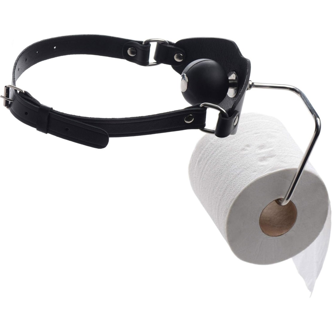 MUSERUOLA CON BALL GAG IN PELLE DA SCHIAVO THE...