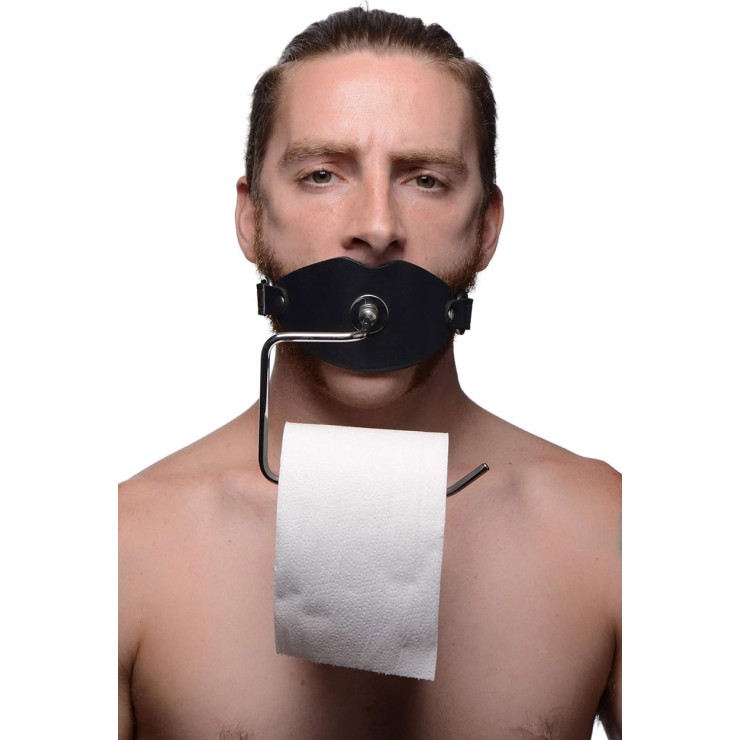 MUSERUOLA CON BALL GAG IN PELLE DA SCHIAVO THE HOLDER... 2