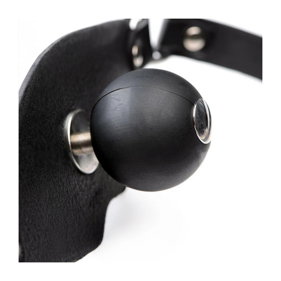 MORSO BALL GAG IN PELLE DA SCHIAVO THE HOLDER
