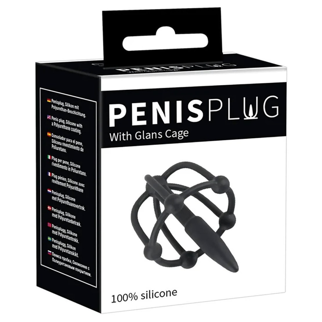 PLUG URETRALE CON GABBIA PER IL GLANDE SEX TOY...