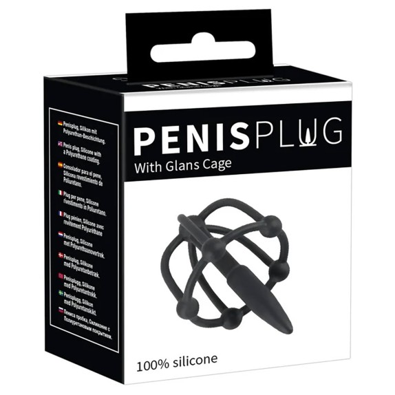 PLUG URETRALE CON GABBIA PER IL GLANDE SEX TOY SPERMASTOPPER