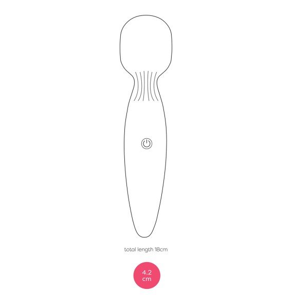 WAND MASSAGGIATORE CLITORIDEO VIBRANTE INSERIBILE RICARICABILE IN SILICONE