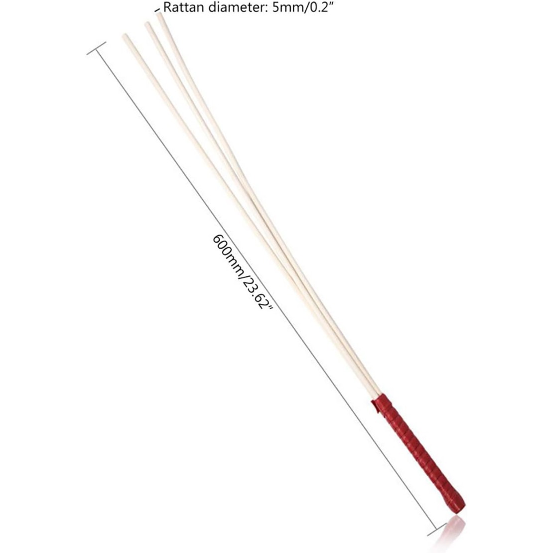 FRUSTA-CANE PER LO SPANKING SEX TOY RATTAN WOODEN