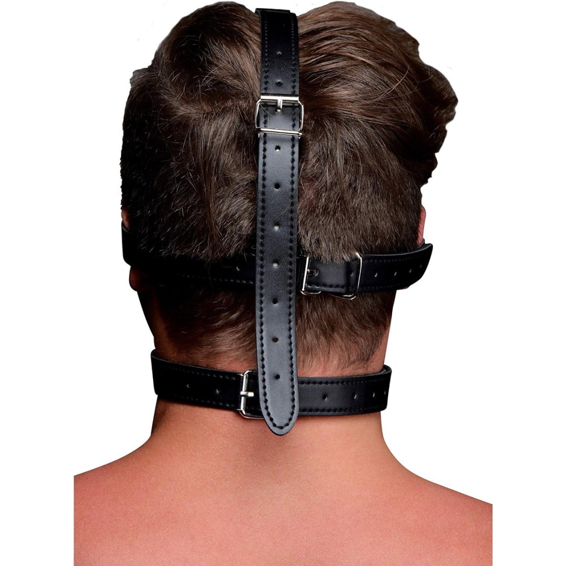 MASCHERA CON BENDA E BALL GAG PER GIOCHI DI...