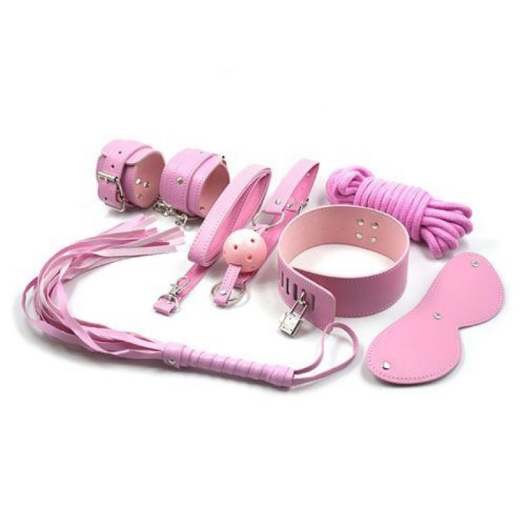 KIT BONDAGE SEXY ROSA PER GIOCHI DI COPPIA SADOMASO 2