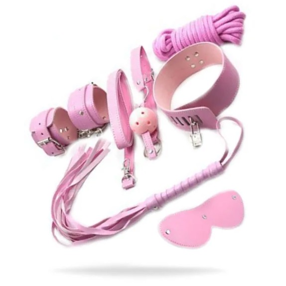KIT BONDAGE SEXY ROSA PER GIOCHI DI COPPIA SADOMASO