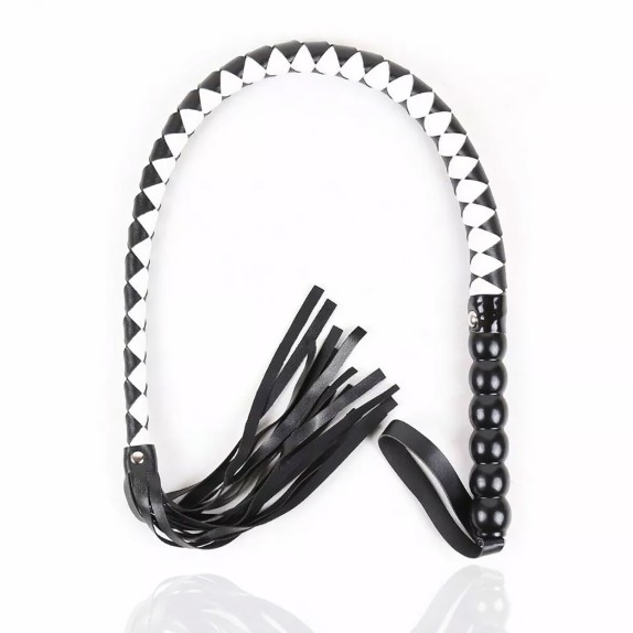 FRUSTA-FLOGGER PER GIOCHI SADOMASO BDSM MAHOGANY SHORT WHIP