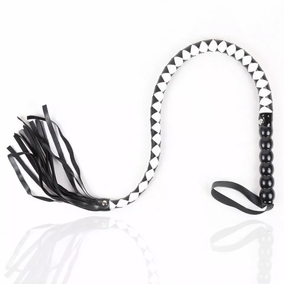 FRUSTA-FLOGGER PER GIOCHI SADOMASO BDSM MAHOGANY SHORT WHIP