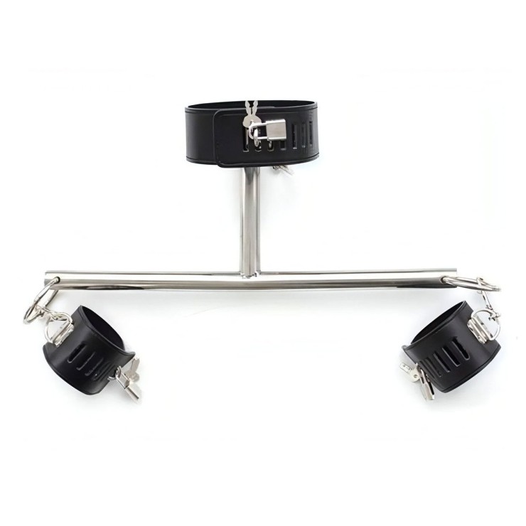COSTRITTIVO BARRA CON MANETTE PER GIOCHI SADOMASO ARMS TUBE