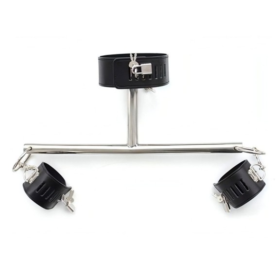 COSTRITTIVO BARRA CON MANETTE PER GIOCHI SADOMASO ARMS TUBE