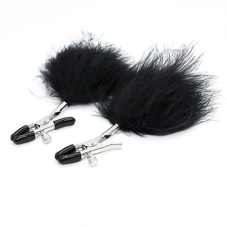 PON CLAMPS PINZETTE PER CAPEZZOLI SEXY NERE CON PON PON