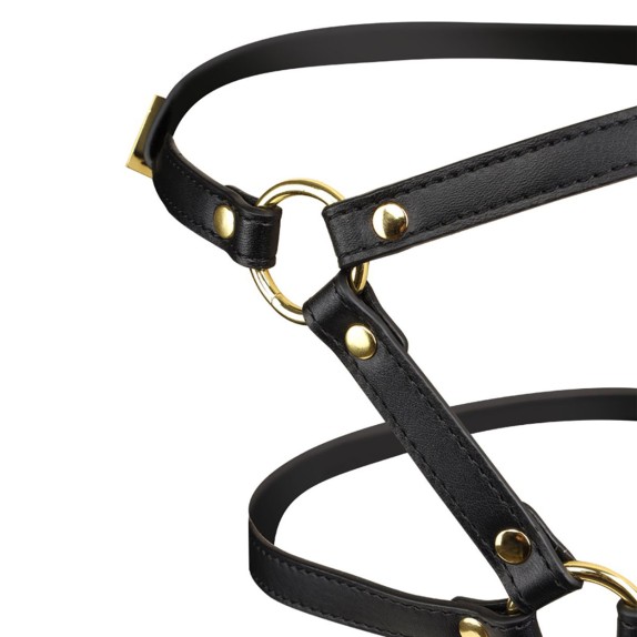 HARNESS PER LA TESTA CON MASTURBATORE PER UOMO A FORMA DI BOCCA