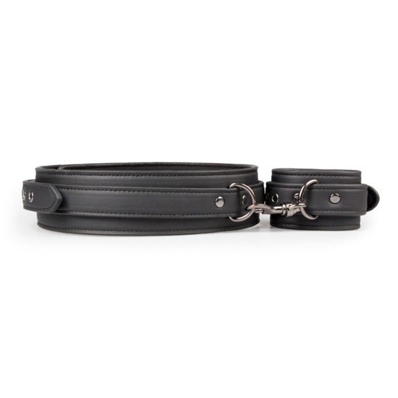 COSTRITTIVO IN ECOPELLE SET 4 PZ CON MANETTE PER COSCE E POLSI STACCABILI