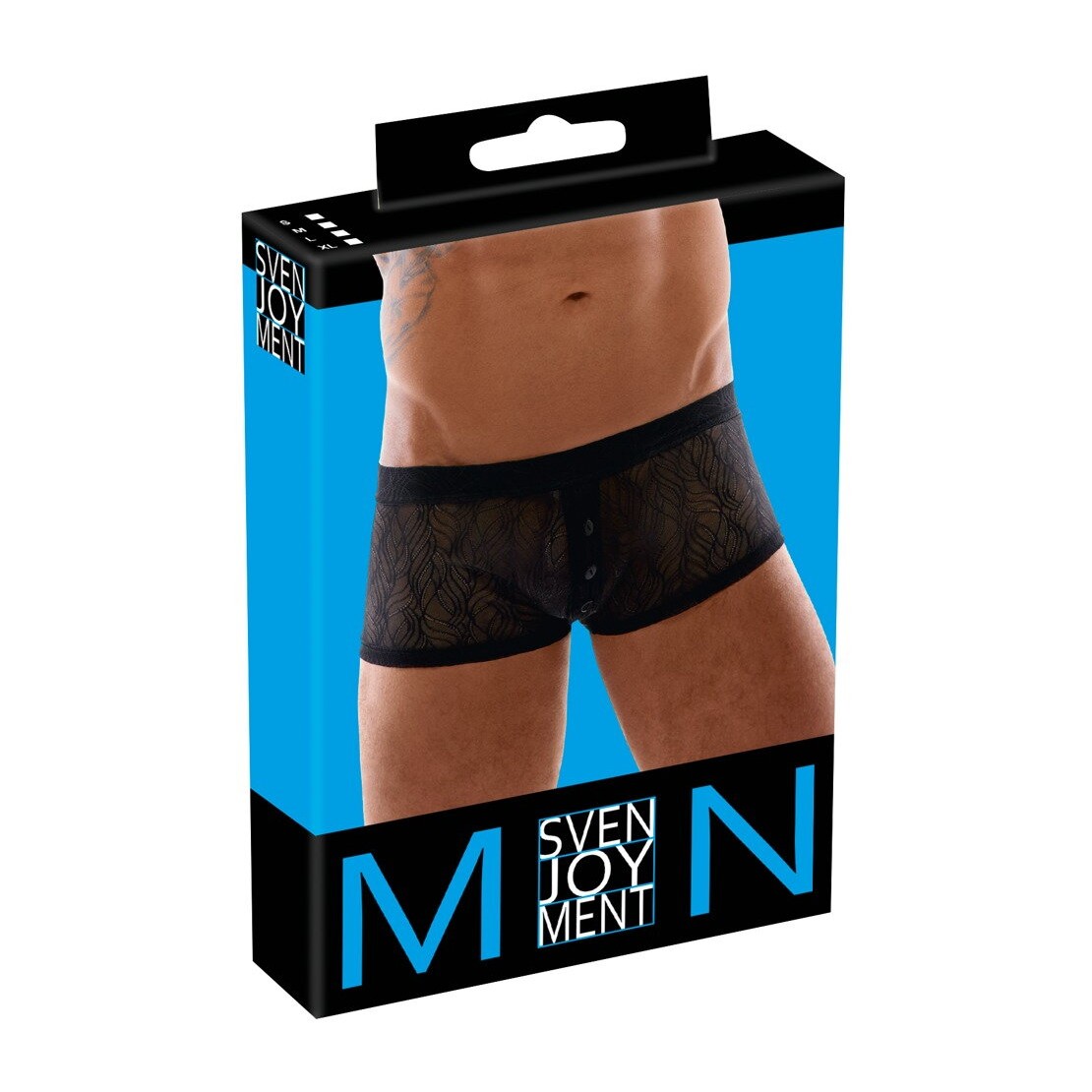 BOXER SEXY DA UOMO IN PIZZO MORBIDO TRASPARENTE...