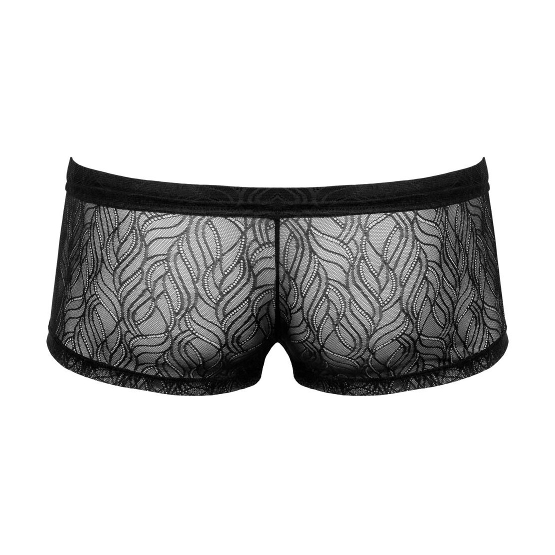 BOXER SEXY DA UOMO IN PIZZO MORBIDO TRASPARENTE...