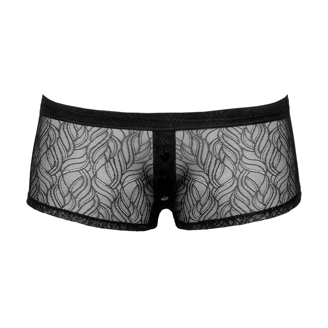 BOXER SEXY DA UOMO IN PIZZO MORBIDO TRASPARENTE...