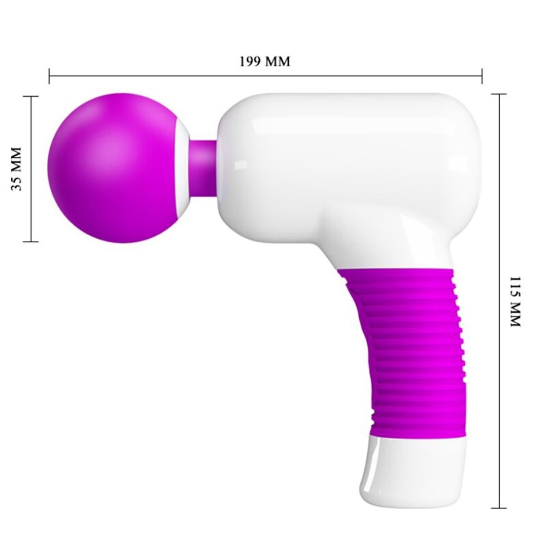 MASSAGGIATORE VIBRANTE PISTOLA WAND PER ORGASMO...