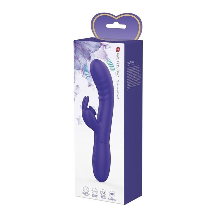 VIBRATORE RABBIT PER DONNA CON LINGUETTA RICARICABILE... 2
