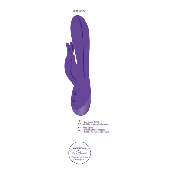 VIBRATORE RABBIT PER DONNA IN SILICONE UNLIMITED LOVE XOCOON