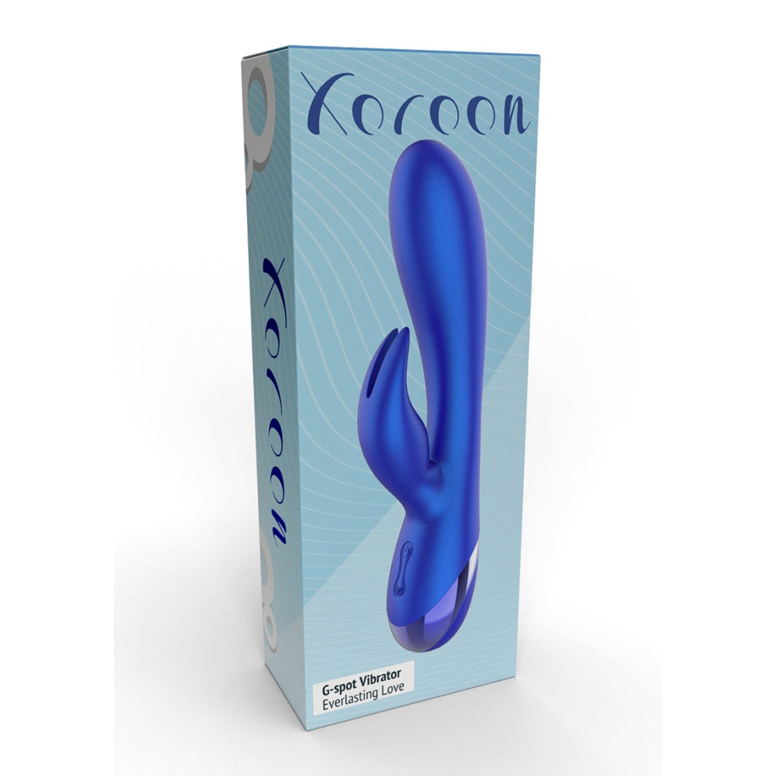 VIBRATORE RABBIT BLU METALLIZZATO PER DONNA...
