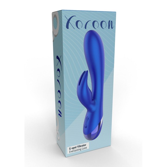 VIBRATORE RABBIT BLU METALLIZZATO PER DONNA EVERLASTING LOVE XOCOON