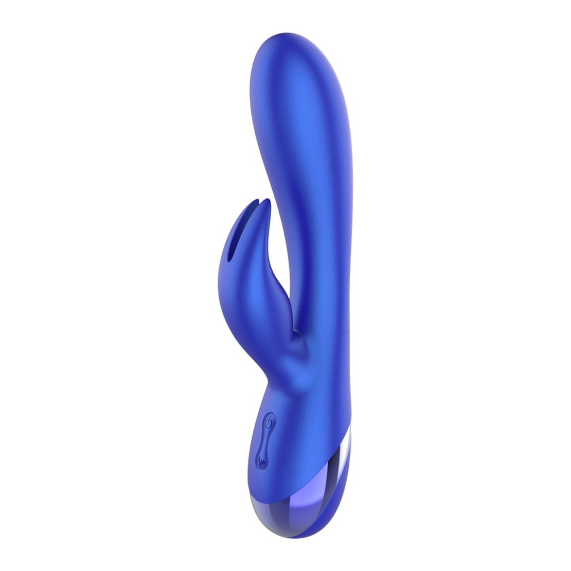 VIBRATORE RABBIT BLU METALLIZZATO PER DONNA...