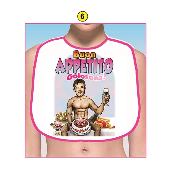 BAVAGLIO SEXY PER DONNA SCHERZO BUON APPETITO GOLOSONA!