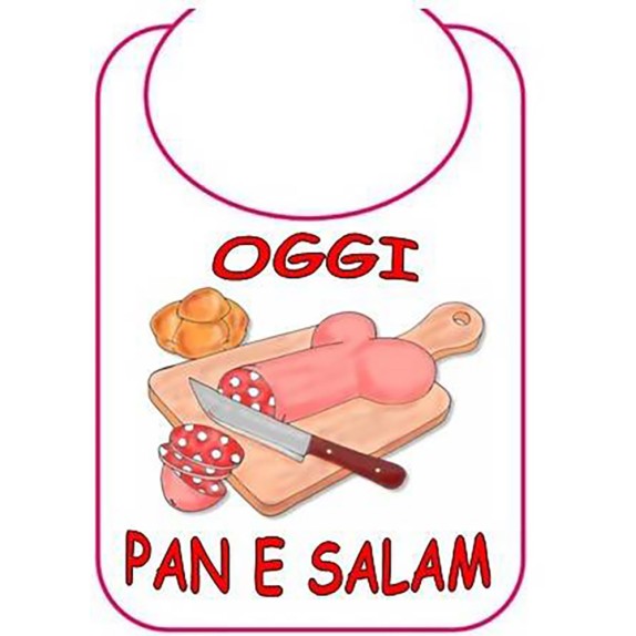 BAVAGLIO SCHERZOSO PANE E SALAME
