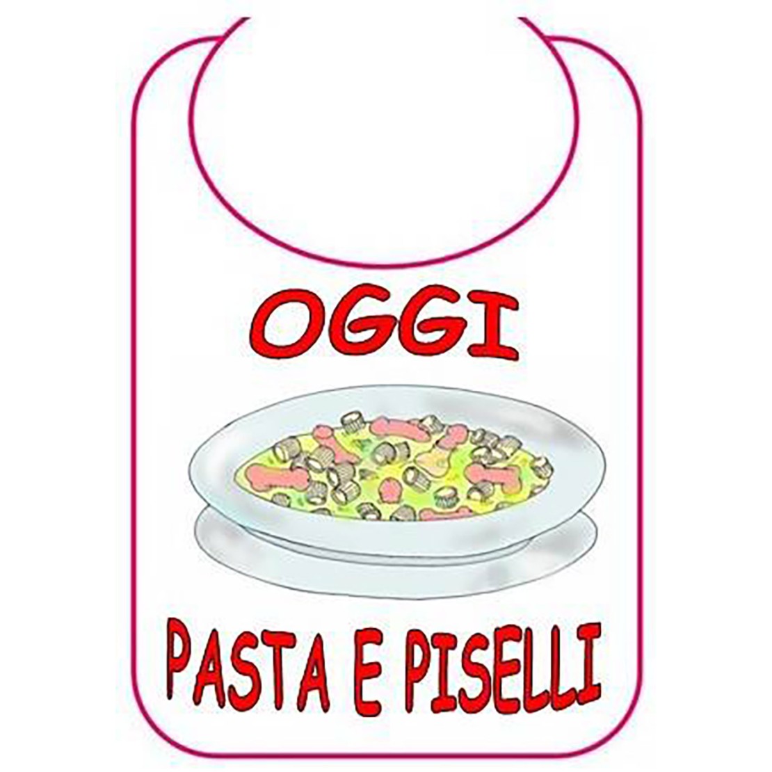 BAVAGLIO SCHERZOSO OGGI PASTA E PISELLI