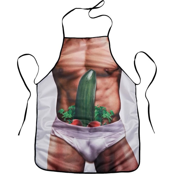 GREMBIULE FISICO UOMO SEXY CON CETRIOLO