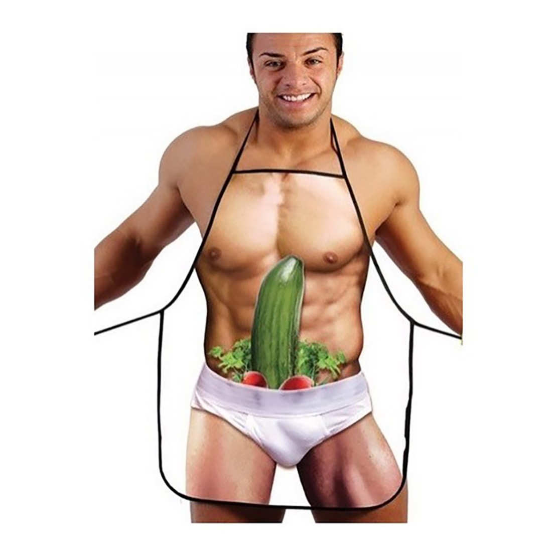 GREMBIULE FISICO UOMO SEXY CON CETRIOLO